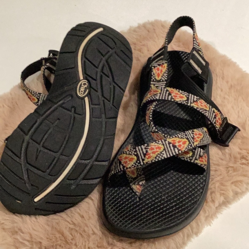 Chaco Women's Black and Multicolor Sandals